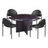 NORSTAR OFFICE PRODUCTS INC. GROUPE-MOC Boss 5-Piece Conference Table And Chair Set, Mocha/Black