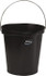 Vikan 56869 3 Gal, Polypropylene Round Black Single Pail with Pour Spout