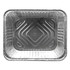 DURABLE, INC. FS4200XX DURABLE Packaging Aluminum Steam Table Pans, Half-Size, 120 Oz, 10-7/16inH x 12-3/4inW x 2-9/16inD, Silver, Carton Of 100 Pans