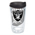 TERVIS TUMBLER COMPANY 1292290 Tervis NFL Tumbler With Lid, 16 Oz, Oakland Raiders, Clear