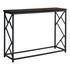 MONARCH SPECIALTIES I 3534  Bret Console Accent Table, 32inH x 44inW x 13-3/4in, Espresso/Black