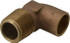NIBCO B069900 Cast Copper Pipe 90 ° Elbow: 1/2" Fitting, C x M, Pressure Fitting