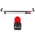 Milwaukee Tool 2096649/9600760 Garage Work Lights; Type: Portable Work Light ; Color: Red ; Candlepower: 1350 Lumens ; Cord Length: Cordless ; Includes: Includes: 2125 M12 Underhood Light w/Stainless Steel Hook; M12 REDLITHIUM HIGH OUTPUT CP2.5 Batte