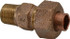 NIBCO B260000 Cast Copper Pipe Union: 1/4" Fitting, C x M, Pressure Fitting