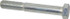 MSC MSC-30145-41/2 Hex Head Cap Screw: 5/8-11 x 4-1/2", Grade 5 Steel, Zinc-Plated