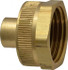 Dixon Valve & Coupling 5011202C Garden Hose Fitting: 0.125" Hose, Female Hose to Female Pipe, GHT, Brass