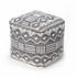 GFH ENTERPRISES INC. Anji Mountain AMBPF040-1818  Tucumcari Pouf Ottoman, Gray/Ivory