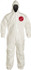 Dupont SL127BWH4X00120 Disposable Coveralls: Size 4X-Large, 3.6 oz, Hazmat, Zipper Closure