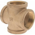 Merit Brass X110-32 Brass Pipe Cross: 2" Fitting, FNPT x FNPT x FNPT x FNPT, Class 125