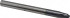 Accupro 12180929 Ball End Mill: 0.5" Dia, 0.5" LOC, 2 Flute, Solid Carbide