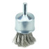 Weiler 10142 End Brushes: 1-1/8" Dia, Stainless Steel, Knotted Wire