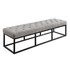 MILLWORK HOLDING CO INC OTMDANGRYV02 Serta Danes Tufted Bench, Pearl Gray/Iron