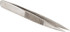 Value Collection 10451-SS Precision Tweezer: AC-SS, Stainless Steel, Heavy Tip with Serrated Shank Tip, 4-3/8" OAL