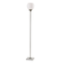 ADESSO INC 5179-22 Adesso Fiona Torchiere, 71inH, White Opal Shade/Brushed Steel And White Marble Base