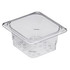 CAMBRO MFG. CO. 63CLRCW135CAM Cambro Camwear GN 1/6 Size 3in Colander Pans, Clear, Set Of 6 Pans