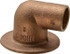 NIBCO B081050 Cast Copper Pipe 90 ° Flanged Sink Elbow: 1/2" Fitting, C x F, Pressure Fitting