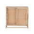 L. POWELL ACQUISITION CORP. ODP2555 Powell Braden 33inW Rattan Cabinet With 2 Doors, Natural/Gold