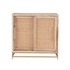 L. POWELL ACQUISITION CORP. Powell ODP2555  Braden 33inW Rattan Cabinet With 2 Doors, Natural/Gold