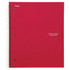 ACCO BRANDS USA, LLC 72065 Five Star Wirebound Notebook Plus Study App, 3 Subject, College Ruled, 8 1/2in x 11in, Fire Red