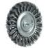 Weiler 17689 Wheel Brush: 4" Wheel Dia, Knotted