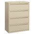 HNI CORPORATION HON 794LL  Brigade 700 42inW x 19-1/4inD Lateral 4-Drawer File Cabinet, Putty