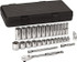 GEARWRENCH 80569 Deep Standard Socket Set: 30 Pc, 3/8" Drive, 1/4 to 1" Socket