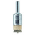 Weiler 10057 End Brushes: 1/2" Dia, Stainless Steel, Crimped Wire