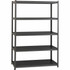 SP RICHARDS 59703 Lorell Steel Shelving Unit, 5 Shelves, 30% Recycled, Black