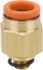 SMC PNEUMATICS KQ2H01-32A Push-to-Connect Tube Fitting: Connector, #10-32 Thread, 1/8" OD