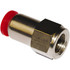 Norgren C02261038 Push-To-Connect Tube to Female & Tube to Female BSPP Tube Fitting: 3/8" Thread