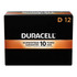 THE DURACELL COMPANY MN1300BX Duracell Coppertop D Alkaline Batteries, Box Of 12