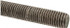MSC 220971 Threaded Rod: 5/8-11, 6' Long, Stainless Steel, Grade 316
