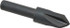 Cleveland C46205 Countersink: 3/8" Head Dia, 82 ° Included Angle, 4 Flutes, High Speed Steel, Right Hand Cut
