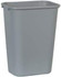 Rubbermaid FG295700GRAY Trash Can: 41 qt, Rectangle, Gray