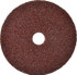 CGW Abrasives 48001 Fiber Disc: 4" Disc Dia, 5/8" Hole, 24 Grit, Aluminum Oxide