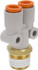 SMC PNEUMATICS KQ2U09-36AS Push-to-Connect Tube Fitting: Y-Connector, 3/8" Thread, 5/16" OD