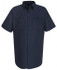 RedKap SP24NV SS XXL Work Shirt: General Purpose, 2X-Large, Cotton, Navy Blue, 2 Pockets