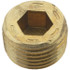 Holo-Krome 11106 3/8-18, 13/32" OAL, Brass Socket Pressure Plug