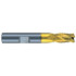 RobbJack STR-401-14-C Square End Mill: 7/16'' Dia, 5/8'' LOC, 7/16'' Shank Dia, 2-3/4'' OAL, 4 Flutes, Solid Carbide