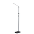 ADESSO INC Adesso SL4907-01  Simplee Lennox LED Floor Lamp, 61-1/2inH, Silver Shade/Black Base