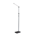 ADESSO INC SL4907-01 Adesso Simplee Lennox LED Floor Lamp, 61-1/2inH, Silver Shade/Black Base