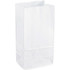 SP RICHARDS 99828 Sparco White Kraft Paper Bags - 6in Width x 11in Length - White - Paper - 100 / Pack