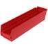 Akro-Mils 30128 RED Plastic Hopper Shelf Bin: Red