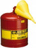 Justrite. 7150110 Safety Can: 5 gal, Steel