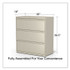 ALERA HLF3641PY Lateral File, 3 Legal/Letter/A4/A5-Size File Drawers, Putty, 36" x 18.63" x 40.25"