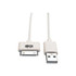 TRIPP LITE M110-003-WH  3ft USB/Sync Charge Cable 30-Pin Dock Connector for Apple White 3ft - First End: 1 x Type A Male USB - Second End: 1 x Apple Dock Connector Male Proprietary Connector - MFI - White