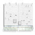 AZAR DISPLAYS 900945-WHT  70-Piece Pegboard Organizer Kits, White