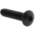 MSC 14089 Button Socket Cap Screw: #4-40 x 1/2, Alloy Steel, Black Oxide Coated