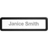 SP RICHARDS Lorell 80669  Recycled Cubicle Nameplate - 1 Each - 0.9in Width x 2.7in Height - Wall - Plastic - Black