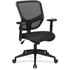 SP RICHARDS Lorell 84565  Executive Ergonomic Mesh/Fabric Mid-Back Chair, Black